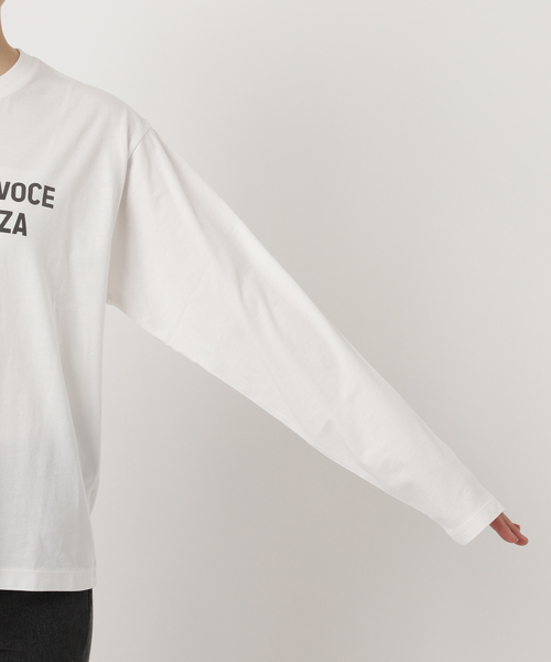 コットンロゴプリントロングスリーブ（Tシャツ/カットソー）｜JOURNAL