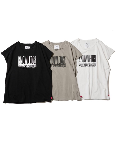 VIRGOwearworks（ヴァルゴウェアワークス）の「ULTIMATE2 [C] Knowledge（Tシャツ/カットソー・メンズ・ホワイト/ブラック/グレイッシュベージュ・2/4/3/5）」の4枚目の写真