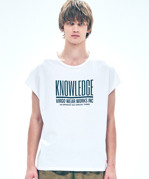 VIRGOwearworks（ヴァルゴウェアワークス）の「ULTIMATE2 [C] Knowledge（Tシャツ/カットソー・メンズ・ホワイト/ブラック/グレイッシュベージュ・2/4/3/5）」の11枚目の写真