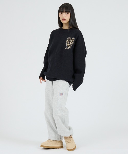 Revo.(レボ)の「【Revo.レボ】ワンポイントハートステッチルーズニット/ユニセックス/TH-3888(ニット/セーター・メンズ・グレー/ブラック/レッド/ブルー/レッド系その他/ブラック系その他/グレー系その他・フリー)」の16枚目の写真