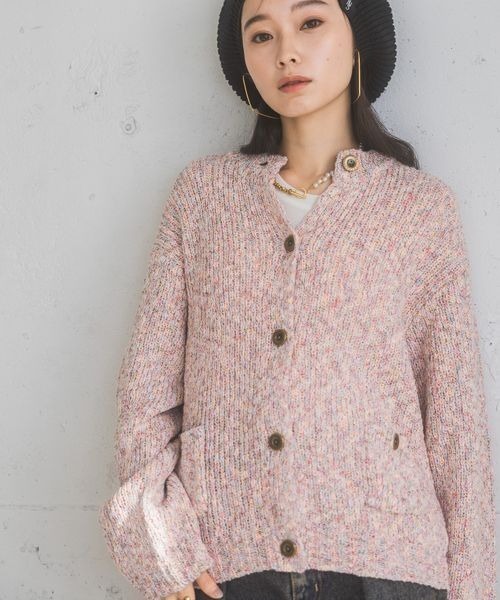 レトロメランジクルーネックカーディガン/319755（カーディガン/ボレロ）｜JEANASIS（ジーナシス）