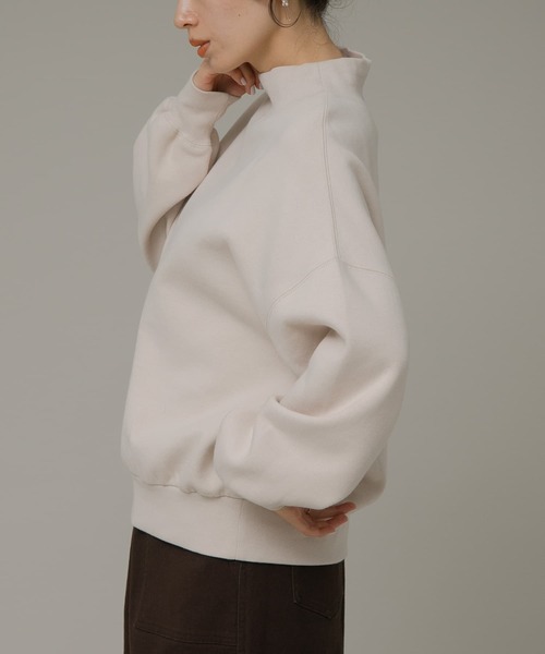 URBAN RESEARCH Sonny Label(アーバンリサーチサニーレーベル)の「『UR TECH』モックネックスウェット(スウェット・レディース・ホワイト系その他/ピンク/ブラック・FREE)」の1枚目の写真