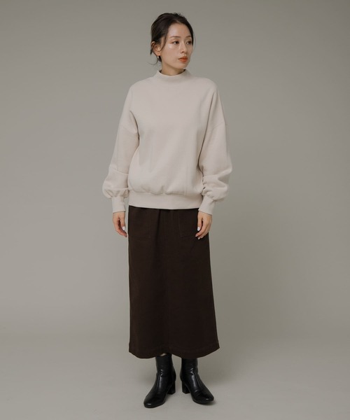 URBAN RESEARCH Sonny Label(アーバンリサーチサニーレーベル)の「『UR TECH』モックネックスウェット(スウェット・レディース・ホワイト系その他/ピンク/ブラック・FREE)」の9枚目の写真