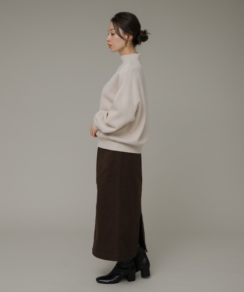 URBAN RESEARCH Sonny Label(アーバンリサーチサニーレーベル)の「『UR TECH』モックネックスウェット(スウェット・レディース・ホワイト系その他/ピンク/ブラック・FREE)」の11枚目の写真