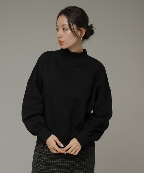 URBAN RESEARCH Sonny Label(アーバンリサーチサニーレーベル)の「『UR TECH』モックネックスウェット(スウェット・レディース・ホワイト系その他/ピンク/ブラック・FREE)」の14枚目の写真