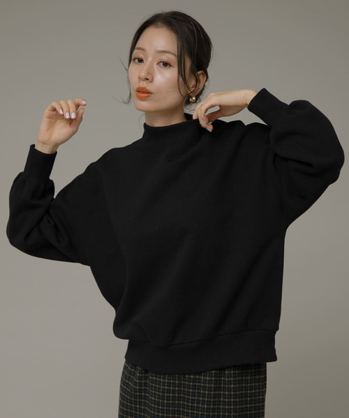 URBAN RESEARCH Sonny Label(アーバンリサーチサニーレーベル)の「『UR TECH』モックネックスウェット(スウェット・レディース・ホワイト系その他/ピンク/ブラック・FREE)」の15枚目の写真