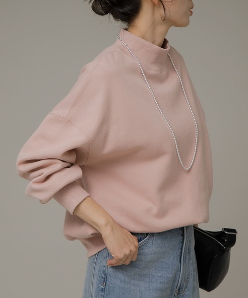 URBAN RESEARCH Sonny Label(アーバンリサーチサニーレーベル)の「『UR TECH』モックネックスウェット(スウェット・レディース・ホワイト系その他/ピンク/ブラック・FREE)」の22枚目の写真