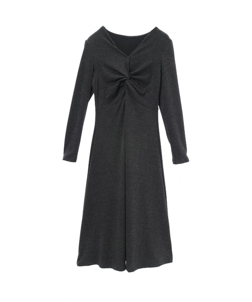 fifth（フィフス）の「ツイストネックワンピース（ワンピース・レディース・ダークグレー/ブラック・M）」の10枚目の写真