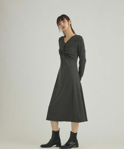 fifth（フィフス）の「ツイストネックワンピース（ワンピース・レディース・ダークグレー/ブラック・M）」の13枚目の写真