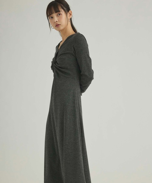 fifth（フィフス）の「ツイストネックワンピース（ワンピース・レディース・ダークグレー/ブラック・M）」の16枚目の写真