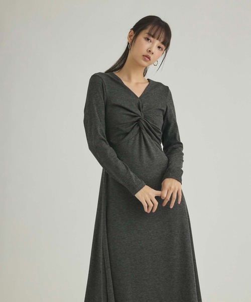 fifth（フィフス）の「ツイストネックワンピース（ワンピース・レディース・ダークグレー/ブラック・M）」の17枚目の写真