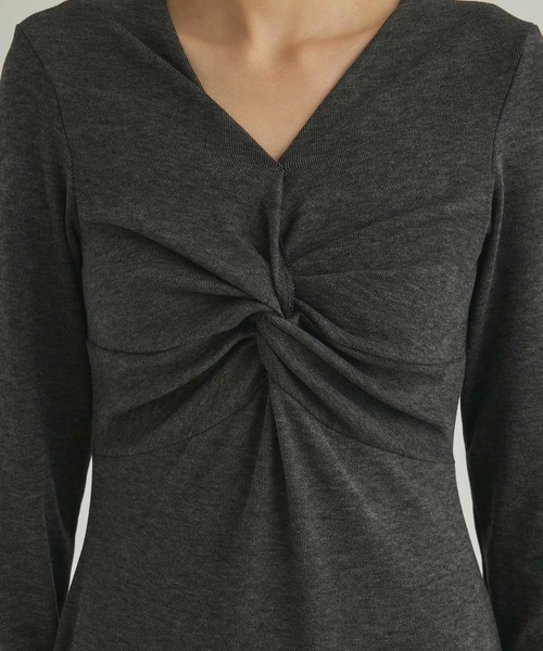 fifth（フィフス）の「ツイストネックワンピース（ワンピース・レディース・ダークグレー/ブラック・M）」の18枚目の写真