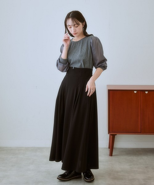 nissen(ニッセン)の「スカートでも使える2WAYジャンパースカート(ジャンパースカート・レディース・ブラック・L/M/S)」の5枚目の写真