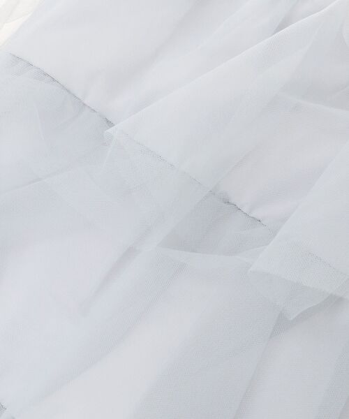 MAJESTIC LEGON（マジェスティックレゴン）の「チュールティアードトート（トートバッグ・レディース・アイボリー/ブラック/ライトグレー・FREE）」の18枚目の写真