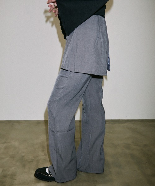 Clum(クルム)の「double button slacks skirt pants / ダブルボタンスラックススカートパンツ(スラックス・レディース・ブラック/グレー・FREE)」の20枚目の写真