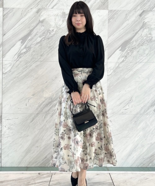 couture brooch（クチュールブローチ）の「【ほろ甘・大人カワイイ】エンブロレース2WAYブラウス（シャツ/ブラウス・レディース・ライトグレー/ピンク/ブラック/アイボリー・42/36/38/40）」の15枚目の写真