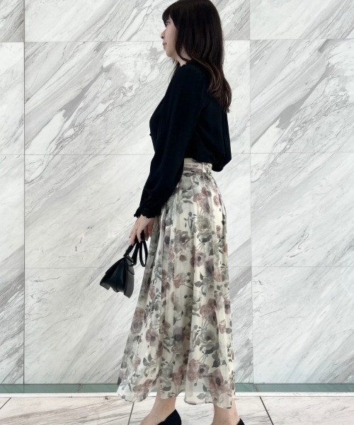 couture brooch（クチュールブローチ）の「【ほろ甘・大人カワイイ】エンブロレース2WAYブラウス（シャツ/ブラウス・レディース・ライトグレー/ピンク/ブラック/アイボリー・42/36/38/40）」の16枚目の写真