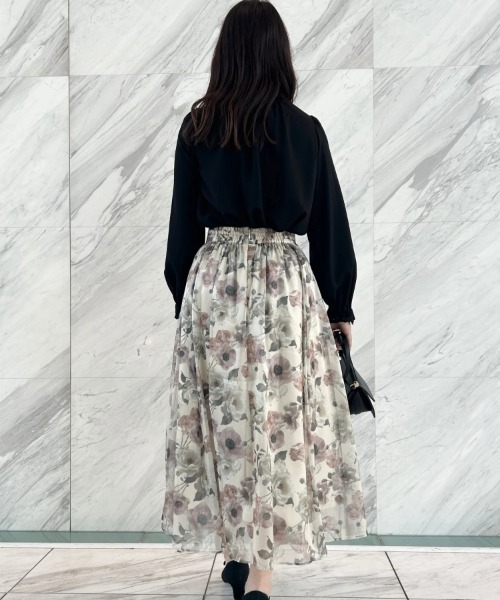 couture brooch（クチュールブローチ）の「【ほろ甘・大人カワイイ】エンブロレース2WAYブラウス（シャツ/ブラウス・レディース・ライトグレー/ピンク/ブラック/アイボリー・42/36/38/40）」の17枚目の写真