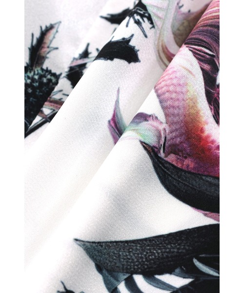 TORNADO MART（トルネードマート）の「TORNADO MART∴アクアフラワープリントシャツ（シャツ/ブラウス・メンズ・ブラック/アイボリー・M/XXL/LL/L）」の3枚目の写真