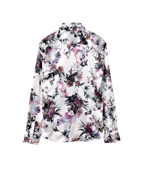 TORNADO MART（トルネードマート）の「TORNADO MART∴アクアフラワープリントシャツ（シャツ/ブラウス・メンズ・ブラック/アイボリー・M/XXL/LL/L）」の6枚目の写真