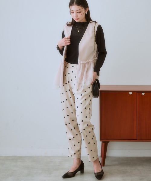 SMILE LAND(スマイルランド)の「<大きいサイズ> 選べるシアープルオーバー(Tシャツ/カットソー・レディース・グレー/ブラック/キナリ/チャコール/ミント/オフホワイト・4L/5L/3L/LL/L)」の8枚目の写真