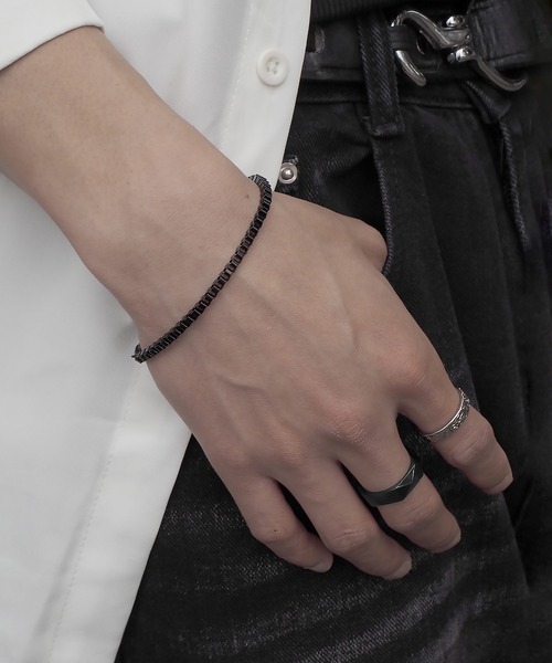 SBG(エスビー)の「SBG 六角形ミラーカットリング(リング・メンズ・ブラック/グレー/ブルー/シルバー・14号/17号/20号/22号)」の12枚目の写真