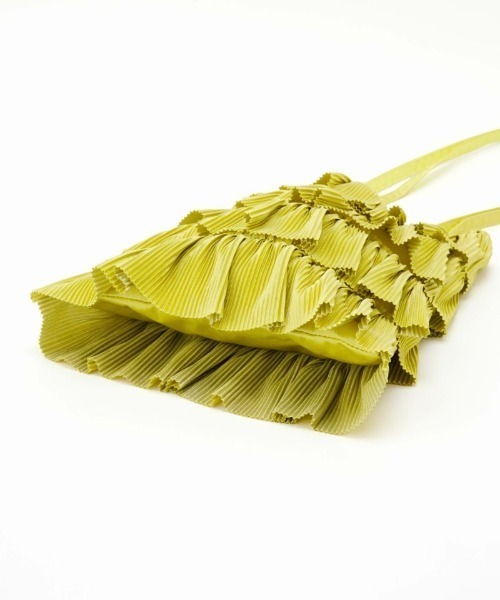 Casselini（キャセリーニ）の「CASSELINI/キャセリーニ/プリーツフリルトート（トートバッグ・レディース・ブラック/シルバー/ブルー・FREE）」の7枚目の写真