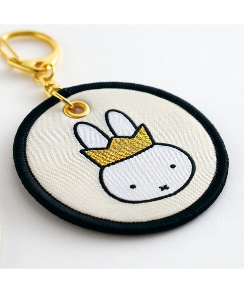Dick Bruna（ディックブルーナ）の「miffy ワッペン キーホルダー 70周年（キーホルダー・レディース・ブラック/アイボリー・FREE）」の5枚目の写真