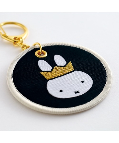 Dick Bruna（ディックブルーナ）の「miffy ワッペン キーホルダー 70周年（キーホルダー・レディース・ブラック/アイボリー・FREE）」の6枚目の写真