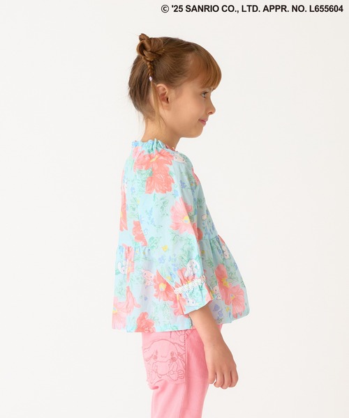 HAKKA KIDS(ハッカキッズ)の「【シナモロール】マーガレットプリントブラウス(シャツ/ブラウス・キッズ・イエロー/サックスブルー・100cm/110cm/120cm/130cm)」の11枚目の写真