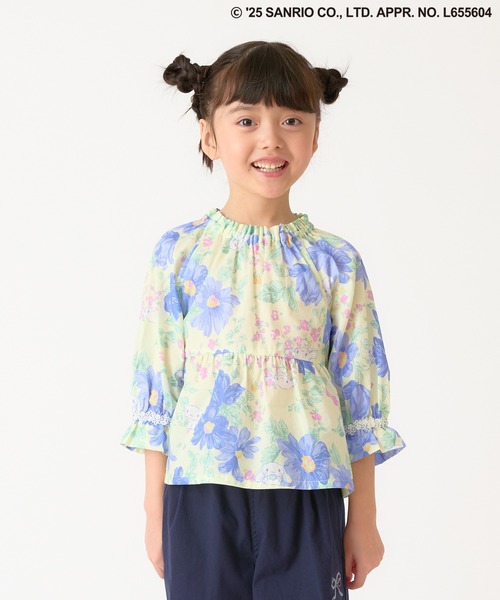 HAKKA KIDS(ハッカキッズ)の「【シナモロール】マーガレットプリントブラウス(シャツ/ブラウス・キッズ・イエロー/サックスブルー・100cm/110cm/120cm/130cm)」の15枚目の写真