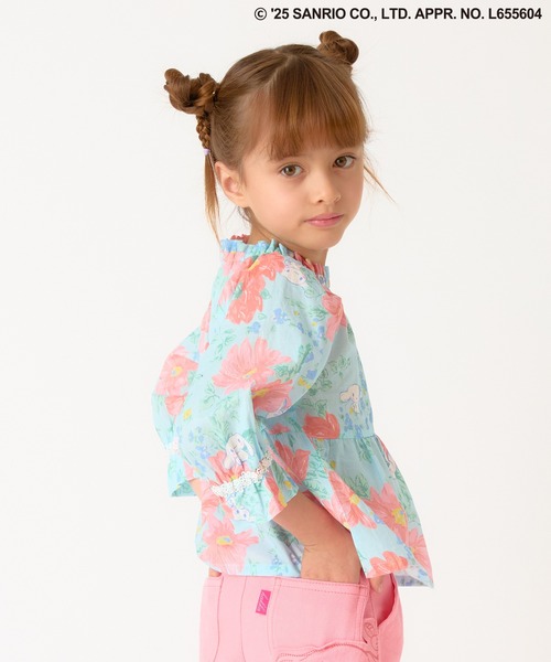 HAKKA KIDS(ハッカキッズ)の「【シナモロール】マーガレットプリントブラウス(シャツ/ブラウス・キッズ・イエロー/サックスブルー・100cm/110cm/120cm/130cm)」の13枚目の写真