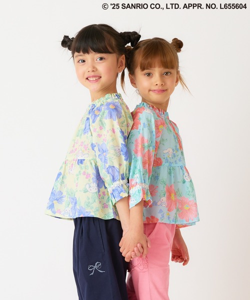 HAKKA KIDS(ハッカキッズ)の「【シナモロール】マーガレットプリントブラウス(シャツ/ブラウス・キッズ・イエロー/サックスブルー・100cm/110cm/120cm/130cm)」の17枚目の写真