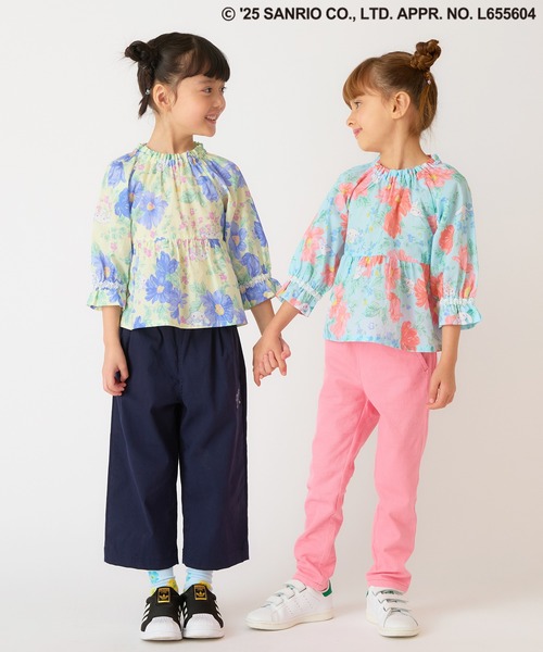 HAKKA KIDS(ハッカキッズ)の「【シナモロール】マーガレットプリントブラウス(シャツ/ブラウス・キッズ・イエロー/サックスブルー・100cm/110cm/120cm/130cm)」の6枚目の写真