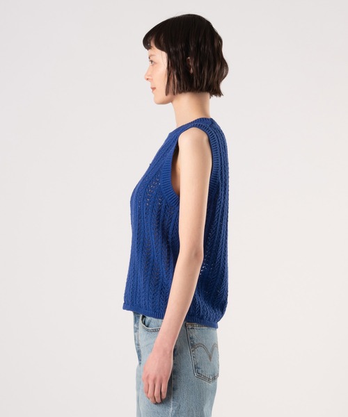Levi's(リーバイス)の「Levi's/リーバイス サンライズ ニットタンクトップ(ニット/セーター・レディース・ブルー・M/S/XS)」の2枚目の写真