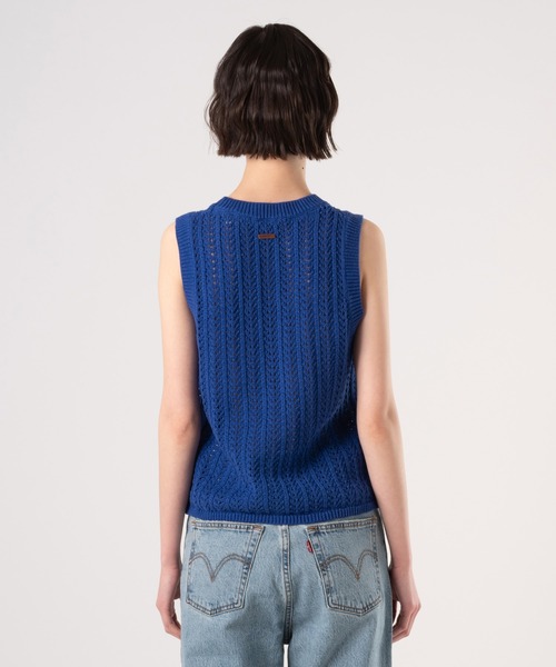 Levi's(リーバイス)の「Levi's/リーバイス サンライズ ニットタンクトップ(ニット/セーター・レディース・ブルー・M/S/XS)」の3枚目の写真