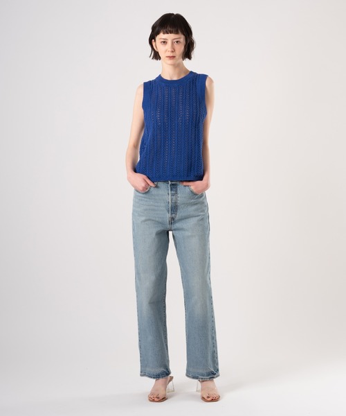 Levi's(リーバイス)の「Levi's/リーバイス サンライズ ニットタンクトップ(ニット/セーター・レディース・ブルー・M/S/XS)」の4枚目の写真
