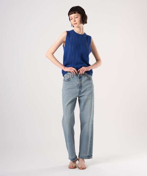 Levi's(リーバイス)の「Levi's/リーバイス サンライズ ニットタンクトップ(ニット/セーター・レディース・ブルー・M/S/XS)」の5枚目の写真