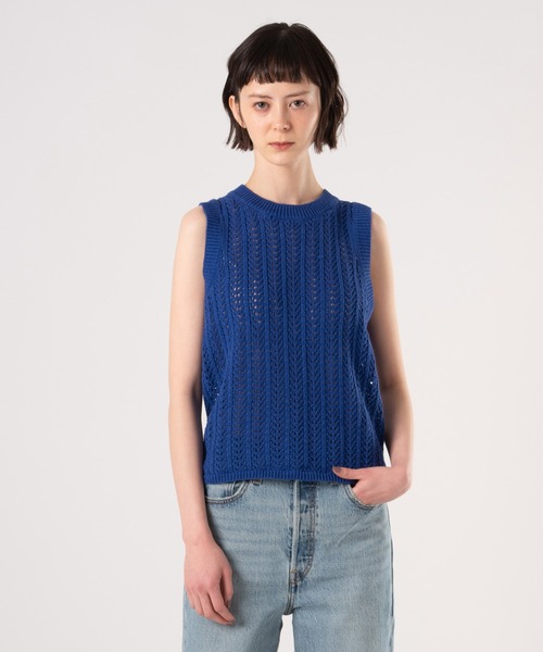 Levi's(リーバイス)の「Levi's/リーバイス サンライズ ニットタンクトップ(ニット/セーター・レディース・ブルー・M/S/XS)」の14枚目の写真
