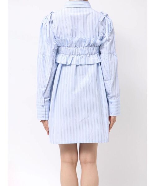 jouetie（ジュエティ）の「ビスチェレイヤードチュニックストライプシャツ（シャツ/ブラウス・レディース・オフホワイト/イエロー/ブルー/ブラック・MEDIUM）」の16枚目の写真