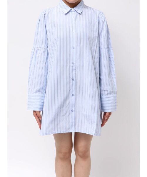 jouetie（ジュエティ）の「ビスチェレイヤードチュニックストライプシャツ（シャツ/ブラウス・レディース・オフホワイト/イエロー/ブルー/ブラック・MEDIUM）」の21枚目の写真