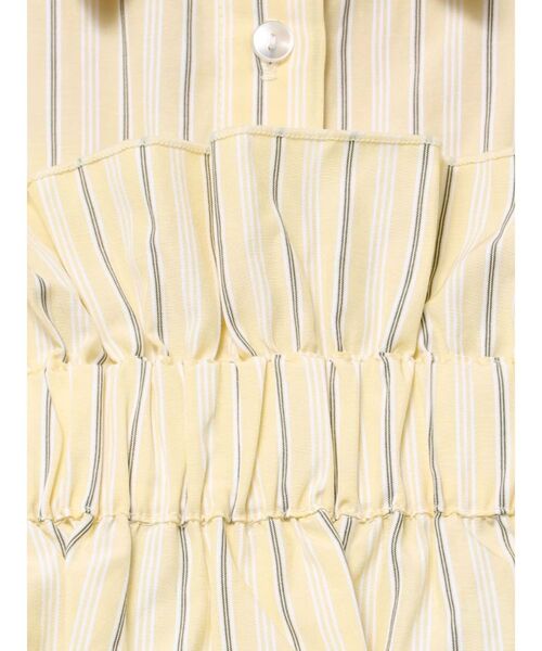 jouetie（ジュエティ）の「ビスチェレイヤードチュニックストライプシャツ（シャツ/ブラウス・レディース・オフホワイト/イエロー/ブルー/ブラック・MEDIUM）」の6枚目の写真