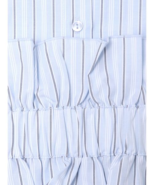 jouetie（ジュエティ）の「ビスチェレイヤードチュニックストライプシャツ（シャツ/ブラウス・レディース・オフホワイト/イエロー/ブルー/ブラック・MEDIUM）」の7枚目の写真