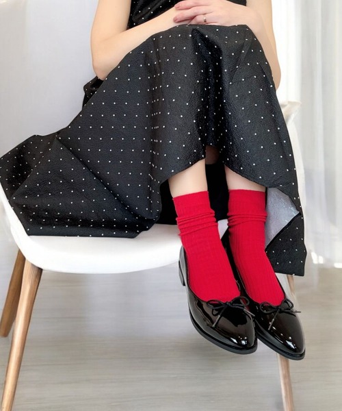 Sugar Sugar（シュガーシュガー）の「リボンパンプス【SUGAR SUGARシュガーシュガー】リボン　パンプス　ローヒール　エナメル（パンプス・レディース・ブラック系/ブラック/ベージュ系/レッド系・LL/L/M/S）」の8枚目の写真