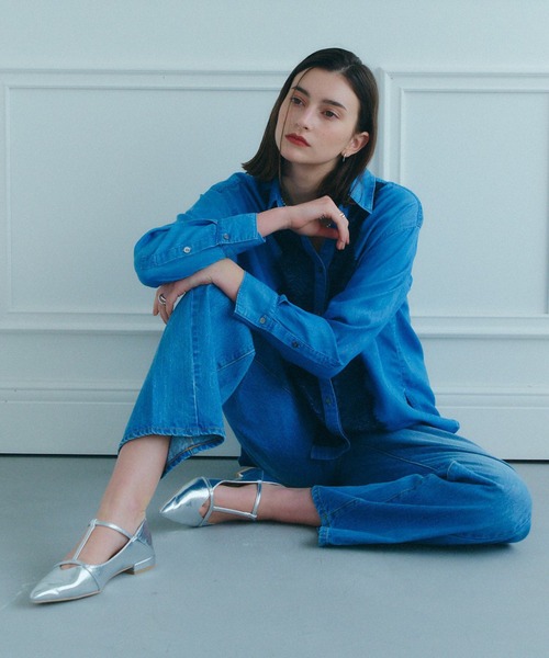 YECCA VECCA（イェッカヴェッカ）の「メリージェーンTストラップパンプス（パンプス・レディース・ブラック/ゴールド/シルバー・22.5cm/23.5cm/24.5cm）」の12枚目の写真