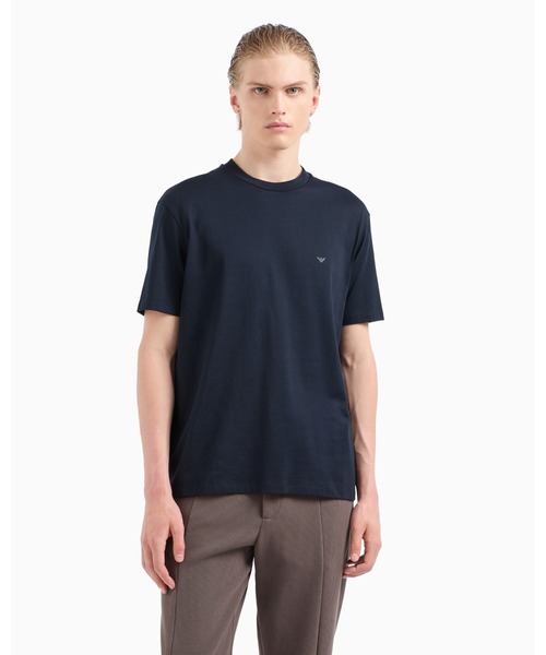 EMPORIO ARMANI ASV TRAVEL ESSENTIALS Tシャツ ジャージー素材 ASV Peaceカプセルコレクション Tシャツ ジャージー オーバー
