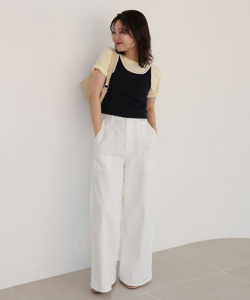 SLOBE IENA（スローブイエナ）の「SLOBE ナイロンBAG（ショルダーバッグ・レディース・ブラック/ベージュ・FREE）」の8枚目の写真