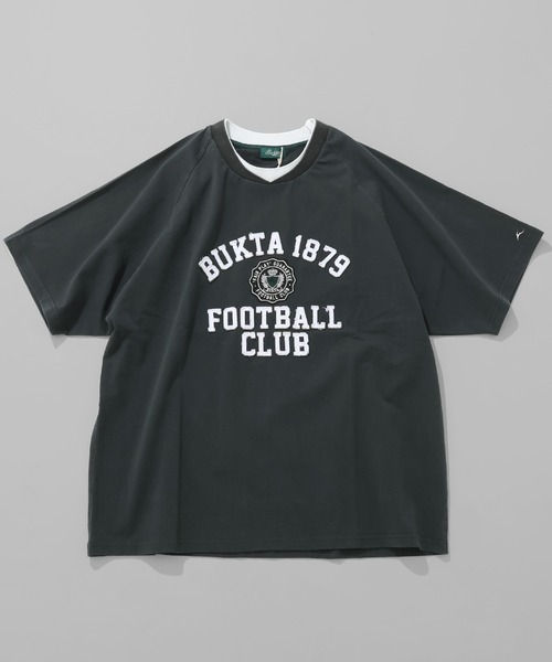 Bukta(バクタ)の「ヘビーウェイトゲームT(カレッジ)(Tシャツ/カットソー・メンズ・オフホワイト/ダークグリーン/チャコール・MEDIUM/LARGE/X-LARGE)」の3枚目の写真
