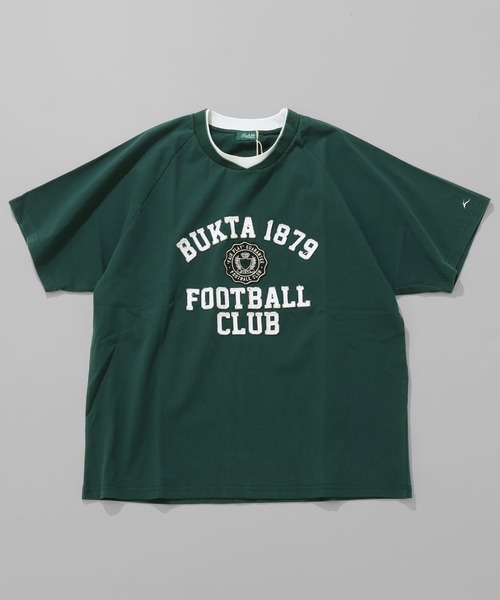 Bukta(バクタ)の「ヘビーウェイトゲームT(カレッジ)(Tシャツ/カットソー・メンズ・オフホワイト/ダークグリーン/チャコール・MEDIUM/LARGE/X-LARGE)」の4枚目の写真