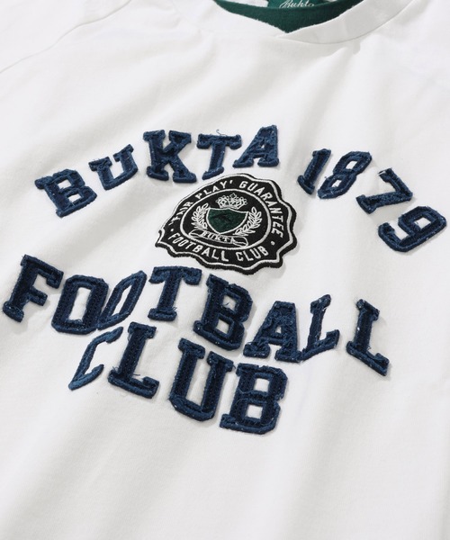 Bukta(バクタ)の「ヘビーウェイトゲームT(カレッジ)(Tシャツ/カットソー・メンズ・オフホワイト/ダークグリーン/チャコール・MEDIUM/LARGE/X-LARGE)」の6枚目の写真